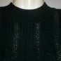 *~NWOT Vintage ALFRED DUNNER Black Beaded Knit S/s top sz L