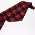 Cuddl Duds Matching Pet Bandana (Black/ Red Plaid, One Size) A459016