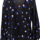 G Giuliana Printed Balloon Sleeve Sweater (BLACK LEOPARD, 2X) 722583