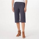 Denim & Co. Comfy Knit Wide-Leg Skimmer Pants (Charcoal Grey, Size 5X) A396471