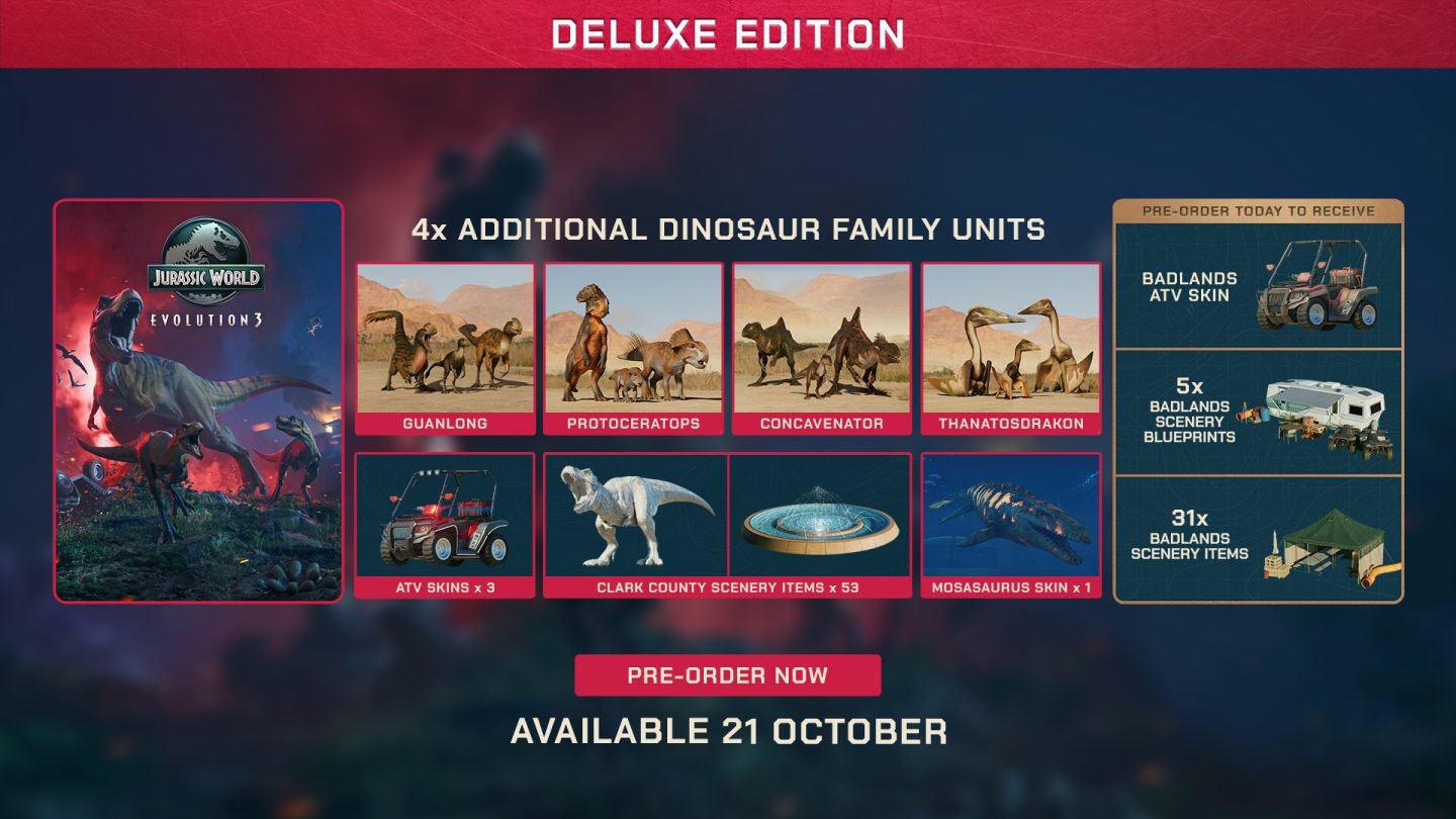 Jurassic World Evolution 3: Deluxe Edition