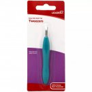 Leader Easy Grip Tweezers, Slant, 1ct Precision Hair Removal Stainless Steel