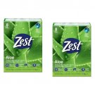 Zest Bath Bar 8PK Soothing Aloe - Pack of 2