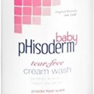 2 Pack Phisoderm Baby Tear Free Cream Wash Powder Fresh Scent 8 Oz Each