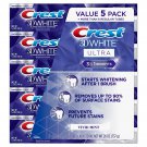 Crest 3D White Ultra Whitening Toothpaste Vivid Mint 5.2 oz Pack of 5