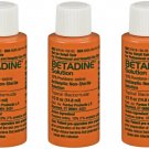 Betadine Solution Antiseptic 0.5 oz (3 Pack)