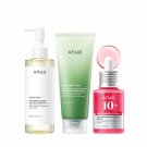 Anua 3-Step Glass Skin Beginner Set, Double Cleansing with Facial Serum,
