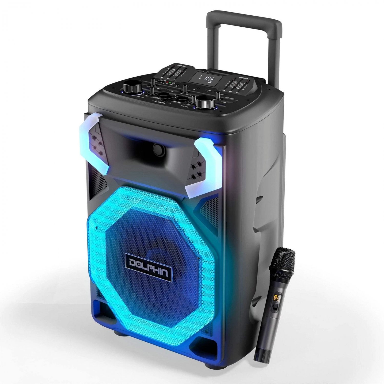 Dolphin BoxParty 3112 &acirc;�� 12&acirc;�� Bluetooth Party Speaker, X-BASS, WaveSync, LED Light