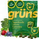 Gruns Adults Super Greens Gummies, Multivitamin Superfood Gummy Bears,