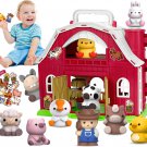 Aigybobo Farm Animals Big Barn Toys for 1 2 3 Year Old, Toddler Montessori