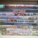 10 ADULT DVDS NEW SPICY LATINA TEENS GIANT COCKS SUPERSTARS  LOT A8 SUPER DEAL FACTORY SEALED