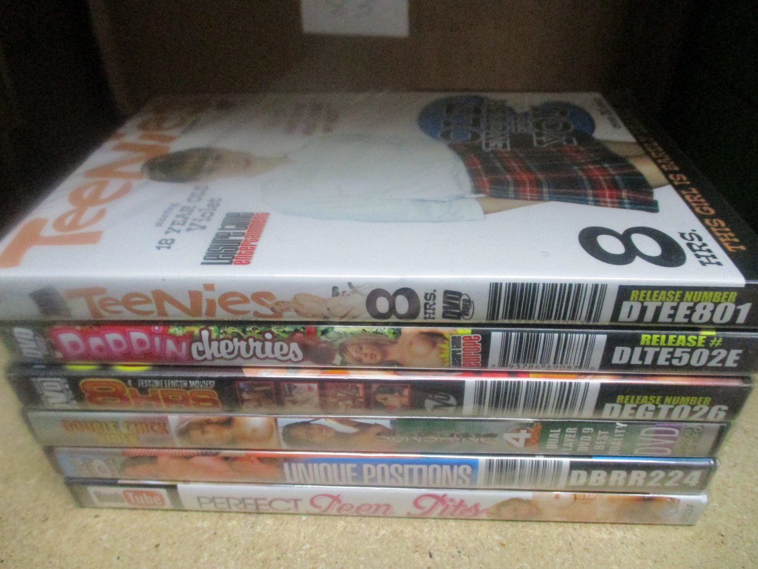 6 ADULT DVDS NEW TEENIES PERFECT TEEN TITS WHOLESALE LOT A1 SUPER DEAL FACTORY SEALED