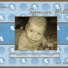 Customizable Brith Announcements: Blue Elephant