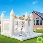US STOCK 15FT Oxford Cloth White Inflatable Bounce House With Slide For Kids Adults