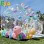 US Stock 13FT 4m Inflatable Bubble Outdoor Tent Transparent PVC Tent For Kids With Blower
