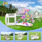 US Stock 13FT 4m Inflatable Bubble Outdoor Tent Transparent PVC Tent For Kids With Blower