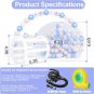 UK STOCK 8.2FT Clear Inflatable Bubble House Balloons Dome Tent Outdoor Wedding Party Kids