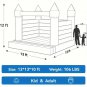 US Stock 13x13x12ft PVC  Inflatable Bounce Castle Outdoor Wedding Party Tent For Fun