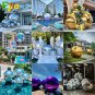 6pcs Sphere Inflatable Mirror Ball Silver or Gold Hanging For Wedding Event Decoration