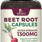 Beetroot Supplement - 1300mg Extra Strength Red Beet Root Powder Supports