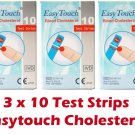 3 Boxes ( 10 Strips ) EasyTouch Easy Touch CHOLESTEROL Test Strips - EXP 2025 3 Boxes ( 10 Strips ) EasyTouch Easy Touch CHOLESTEROL Test Strips - EXP 2025