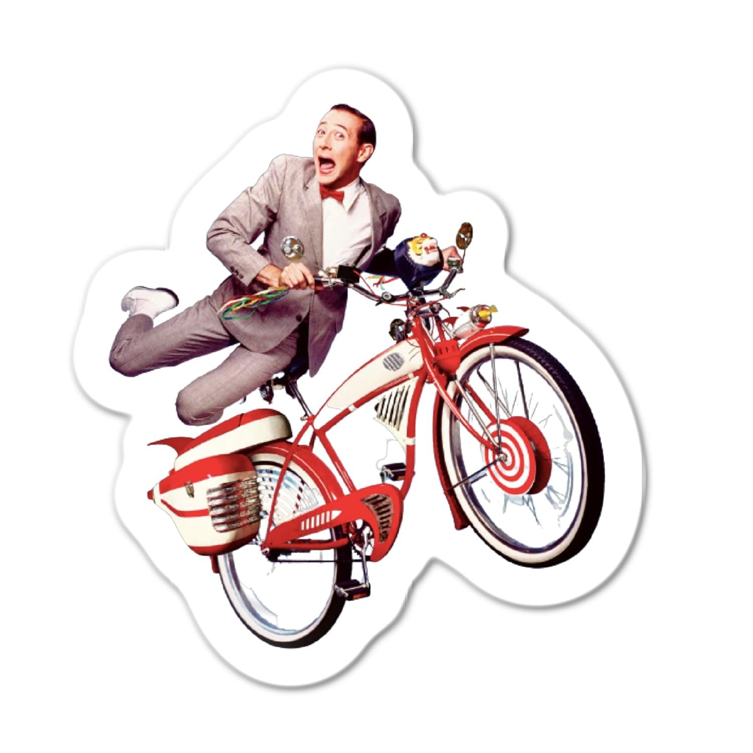 Pee Wee Herman Sticker Waterproof Sticker Label Water Bottle Laptop
