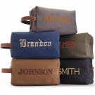 Embroidered - Handcrafted Personalized Toiletry Bag for Men Custom w/Name