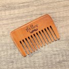 Personalized Beard Comb for Men, Engraved Walnut Wood Beard Comb