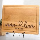 Personalized Engraved Cutting Board for Couples, Custom Couples Gift