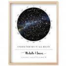 Custom Star Map - Personalized Star Map (Multiple Sizes - Unframed Star