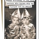 Katie Doodle - Funny Sister Birthday Card, Brother Birthday Card, Mom