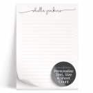 Personalized Stationery for Women/Girls Notepads with Name in All