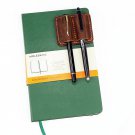 Personalized Leather pen pencil holder for notebook journal, notebook