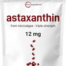 Micro Ingredients Astaxanthin 12mg, 120 Softgels, 4 Month Supply | Premium