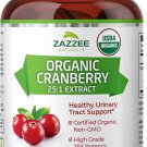 Zazzee USDA Organic Cranberry 25:1 Extract, 12,500 mg Strength, 100 Vegan Capsules