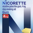 Nicorette Nicotine Gum Stop Smoking Aid, 4 mg, Original Flavor - 200 Count