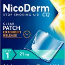 NicoDerm CQ Step 1 Nicotine Patches to Quit Smoking, 21 mg, Stop Smoking Aid, 14 Count