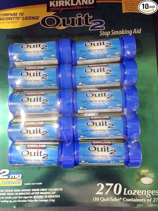 Kirkland Signature Quit2 2mg Lozenge Mint 270 Count. main image 0