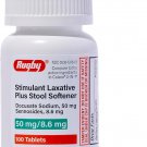 Rugby Stimulant Laxative Plus Stool Softener Docusate Sodium 50 mg/Sennosides 8.6 mg