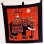 Handmade Original Art Batik Wall Decor-majestic royal elephant -wall hanging tapestry ethnic