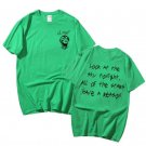Lil Peep "Look At The Sky Tonight All of The Stars Have A Reason" Tshirt Green