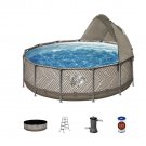 Steel Pool with Canopy