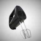 5-Speed Corded Hand Mixer Black with 2 Beaters, New