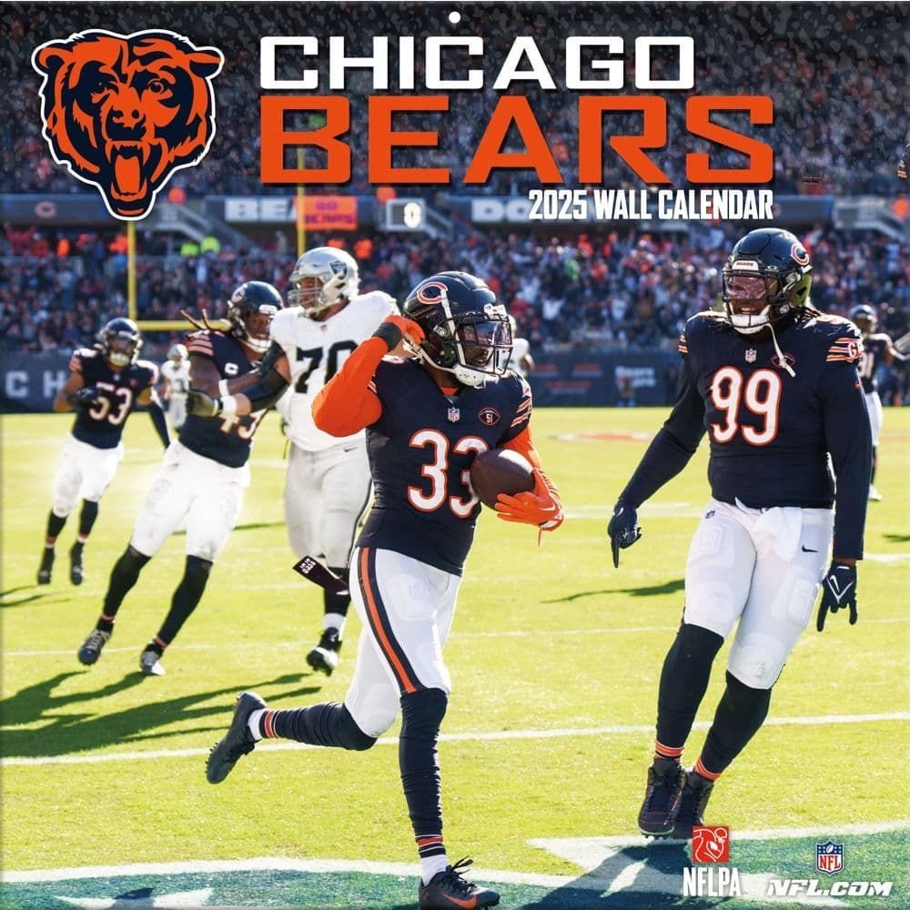 Chicago Bears 2025 Wall Calendar