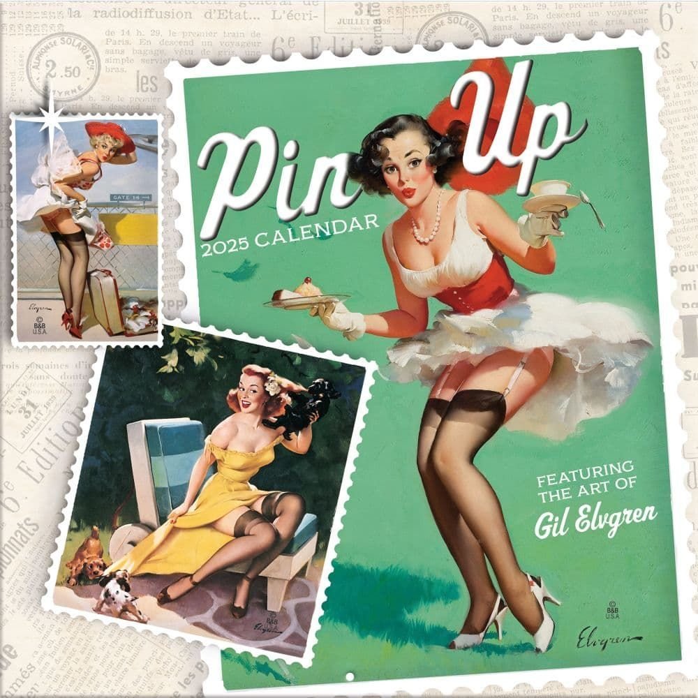 Pin Up 2025 Wall Calendar