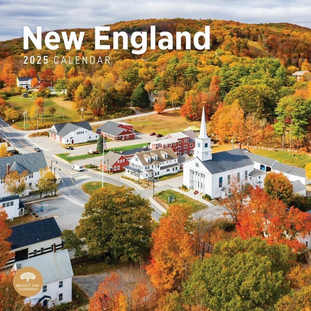 New England 2025 Wall Calendar