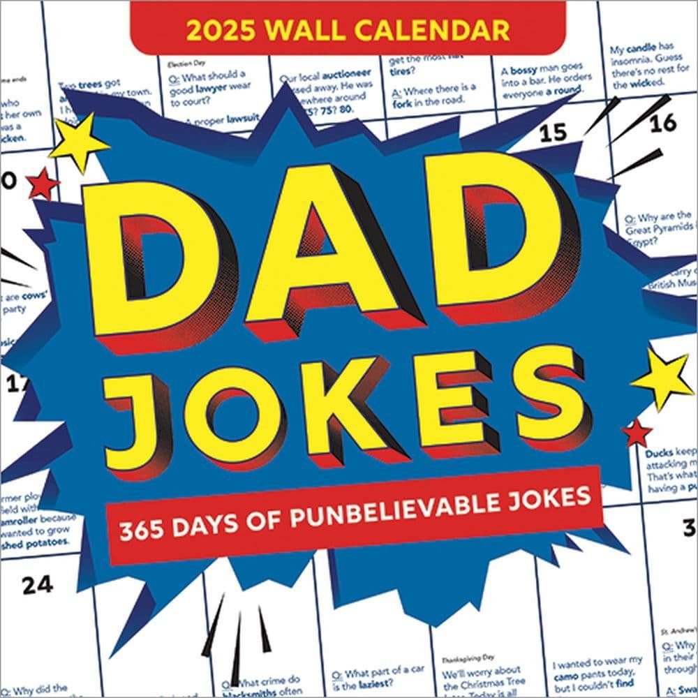 Dad Jokes 2025 Wall Calendar