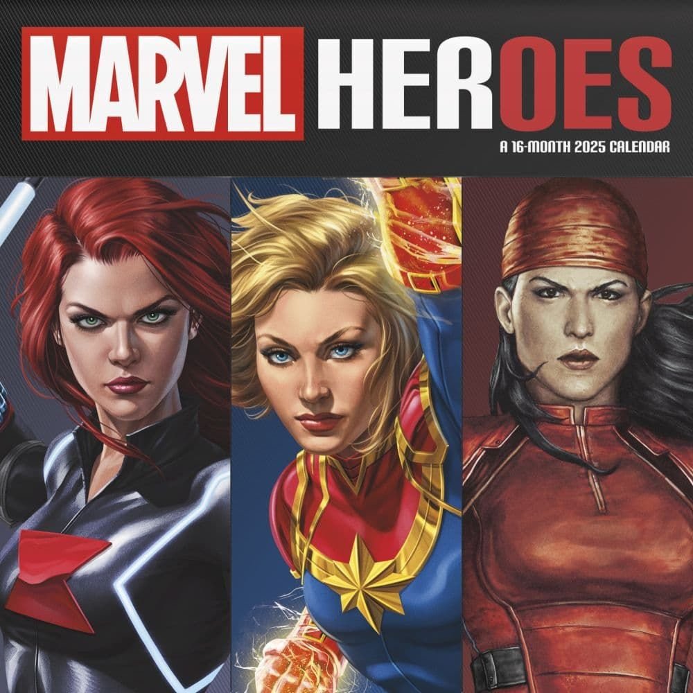 Marvel HERoes 2025 Wall Calendar