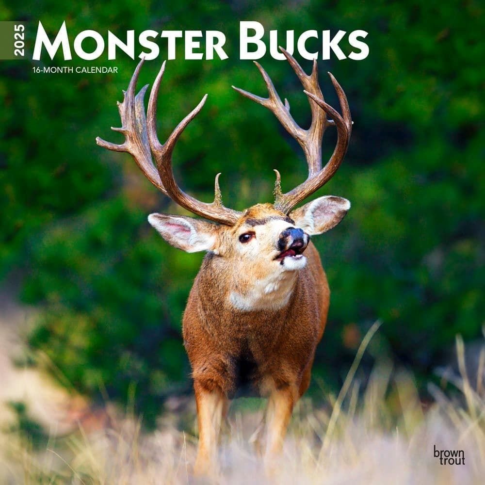 Monster Bucks 2025 Wall Calendar