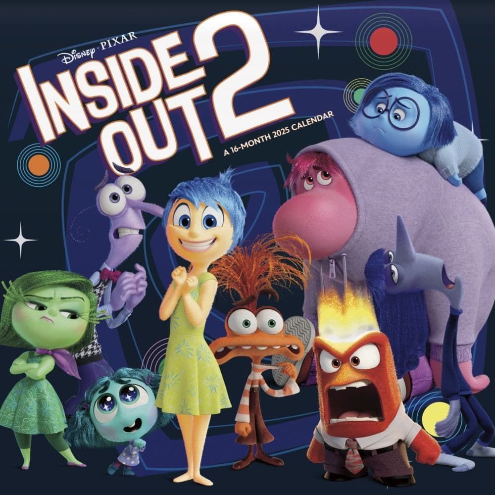 Inside Out 2 2025 Wall Calendar